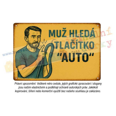 cedule - muž v domácnosti