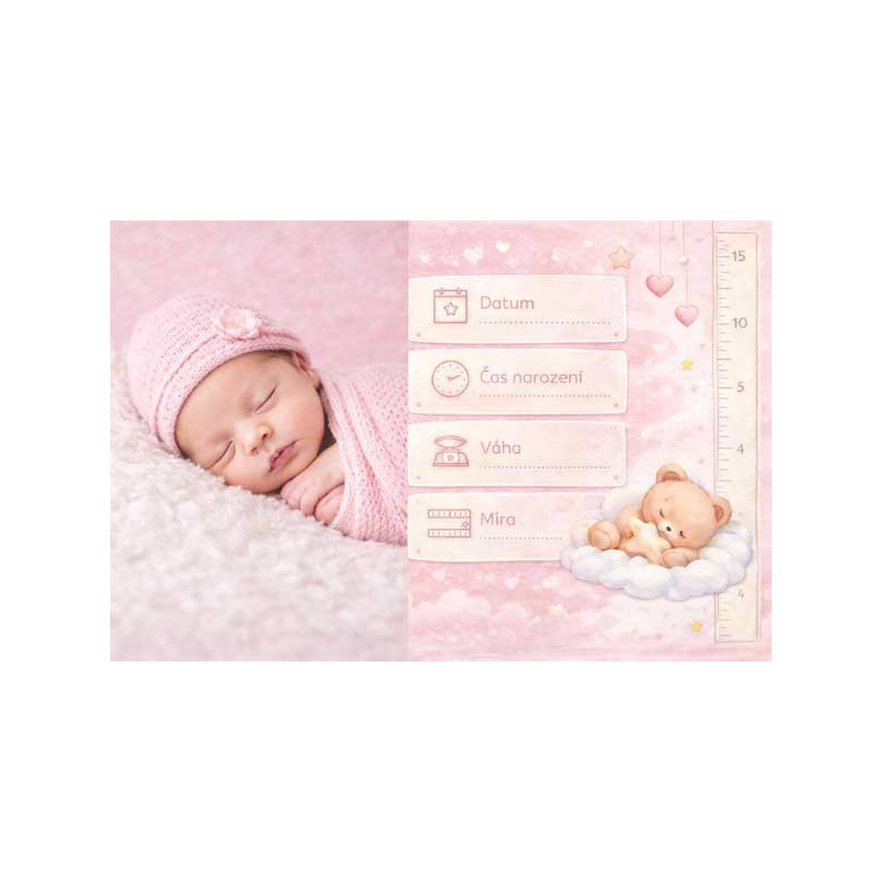 Cedule - narození dítěte , narození miminka