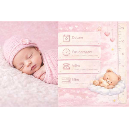 Cedule - narození dítěte , narození miminka
