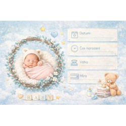 Cedule - narození dítěte , narození miminka