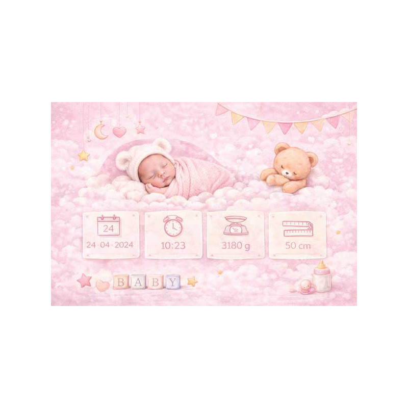 Cedule - narození dítěte , narození miminka