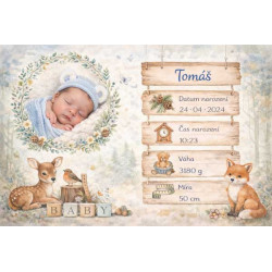 Cedule - narození dítěte , narození miminka