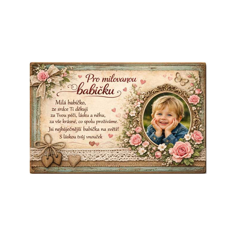 Retro cedule - pro babičku