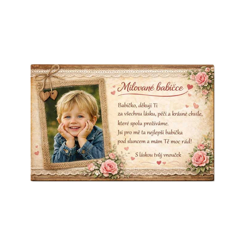 Retro cedule - pro babičku