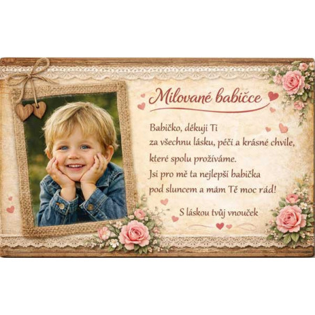 Retro cedule - pro babičku