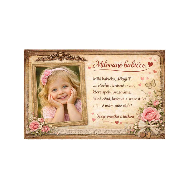 Retro cedule - pro babičku