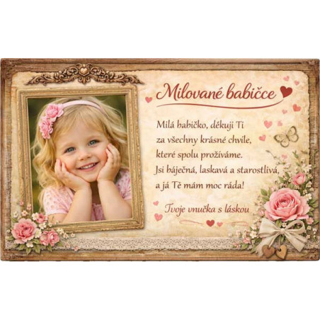 Retro cedule - pro babičku