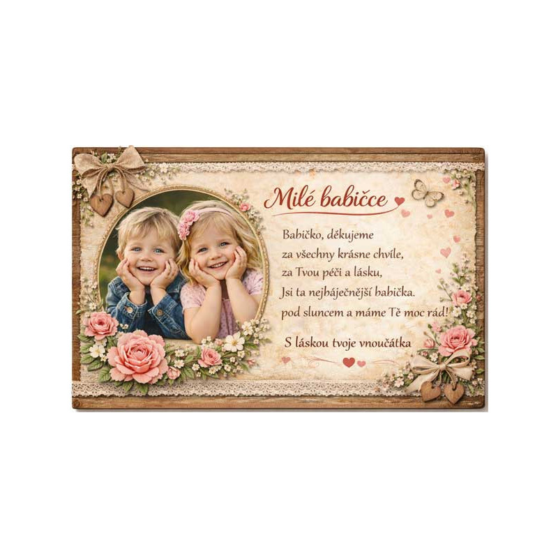 Retro cedule - pro babičku