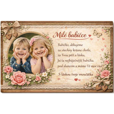 Retro cedule - pro babičku