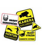 Zabezpečovací samolepky | UV tisk, laminace, venkovní použití