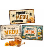 Cedule prodej medu – prodej medu cedule k domu i silnici
