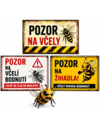 Cedule pozor na včely – výstražné cedule ke včelnici