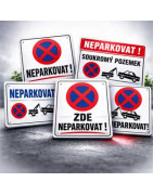⛔ Zákazové cedule - NEPARKOVAT!